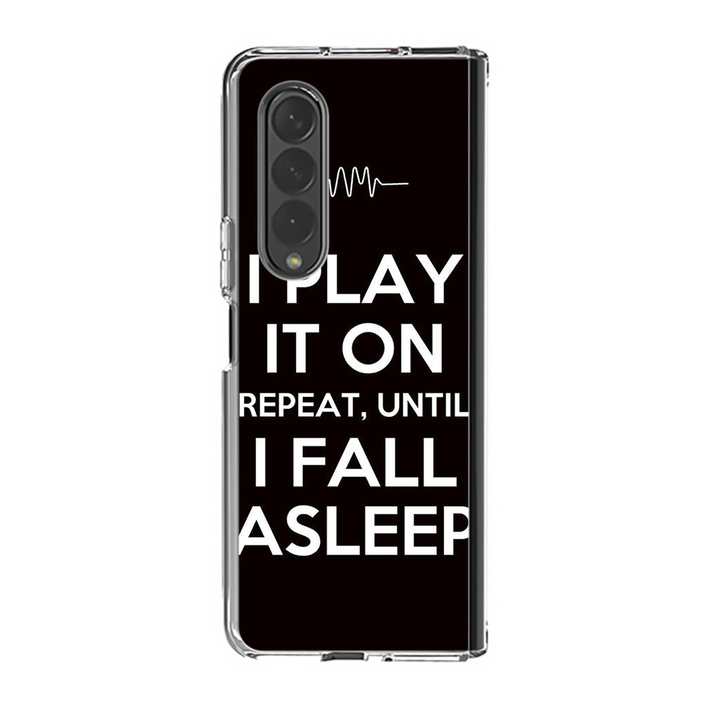 I Play It On Repeat Samsung Galaxy Z Fold 3 Case