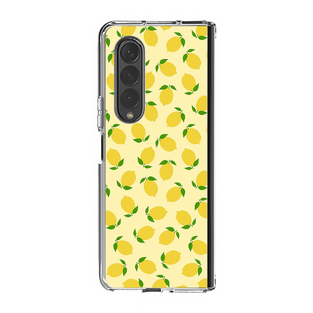 Lemons Fruit Pattern Samsung Galaxy Z Fold 3 Case