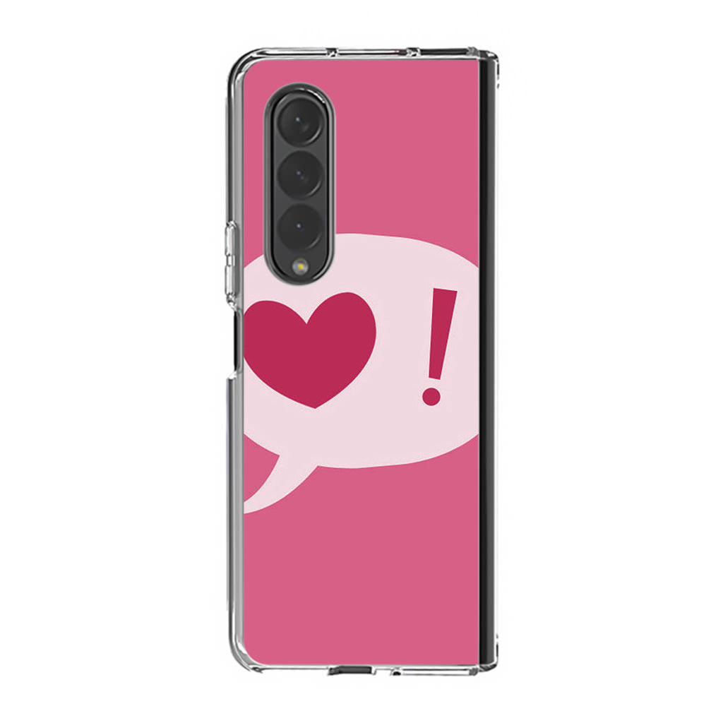 Love Pink Samsung Galaxy Z Fold 3 Case