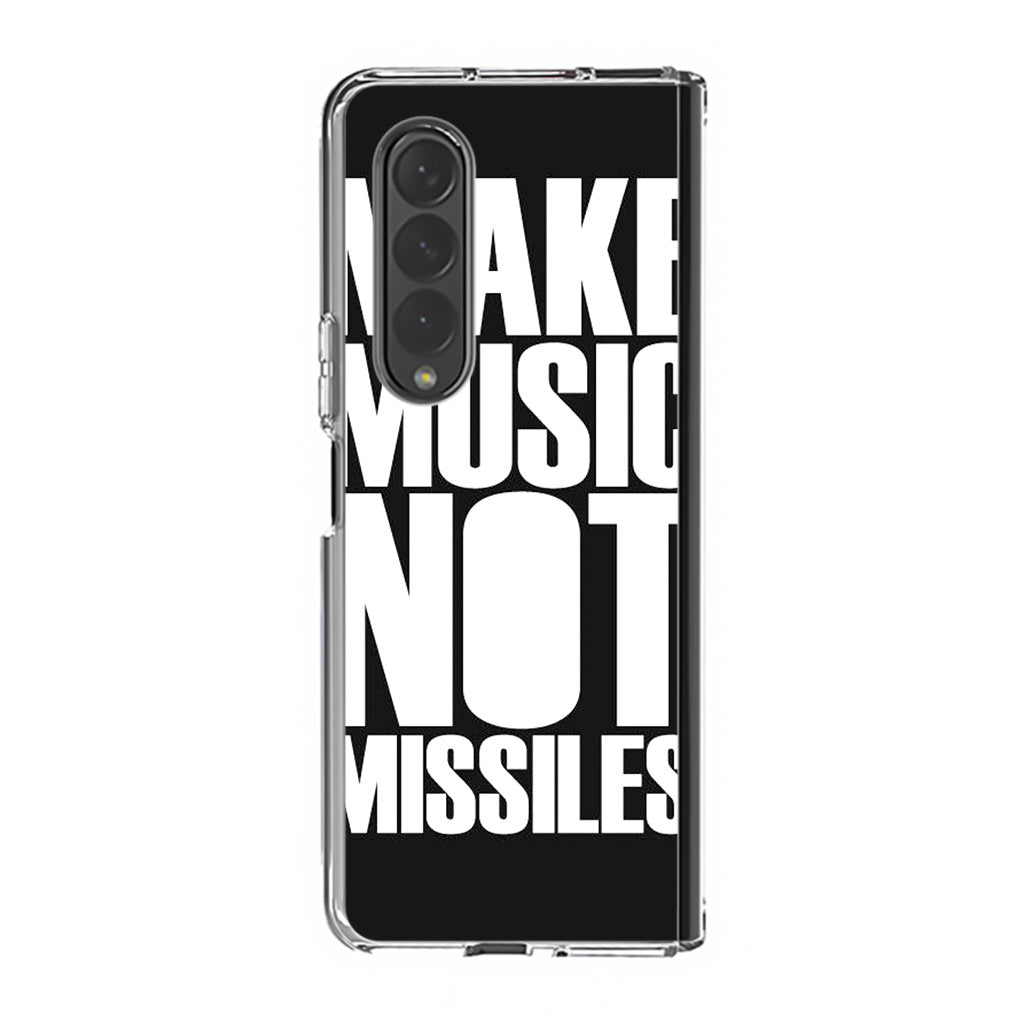 Make Music Not Missiles Samsung Galaxy Z Fold 3 Case