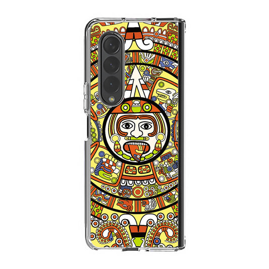 Mayan Calendar Samsung Galaxy Z Fold 3 Case