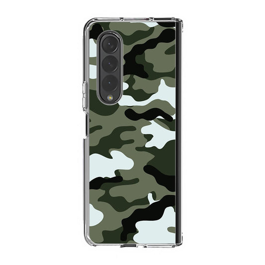 Military Green Camo Samsung Galaxy Z Fold 3 Case