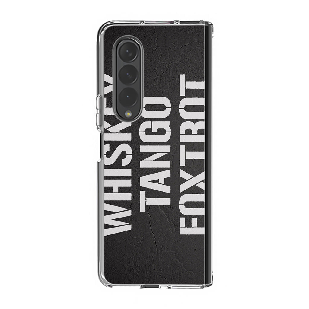 Military Signal Code Samsung Galaxy Z Fold 3 Case
