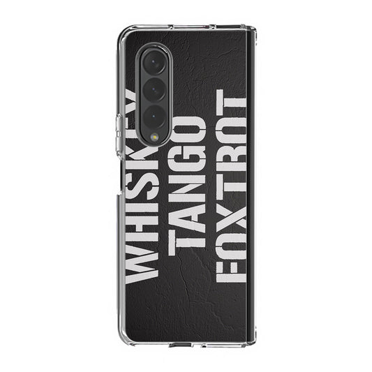 Military Signal Code Samsung Galaxy Z Fold 3 Case