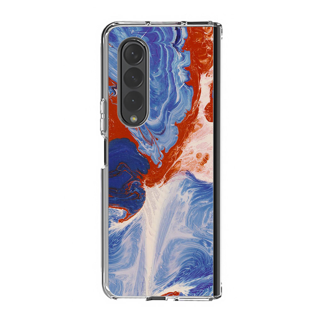 Mixed Paint Art Samsung Galaxy Z Fold 3 Case