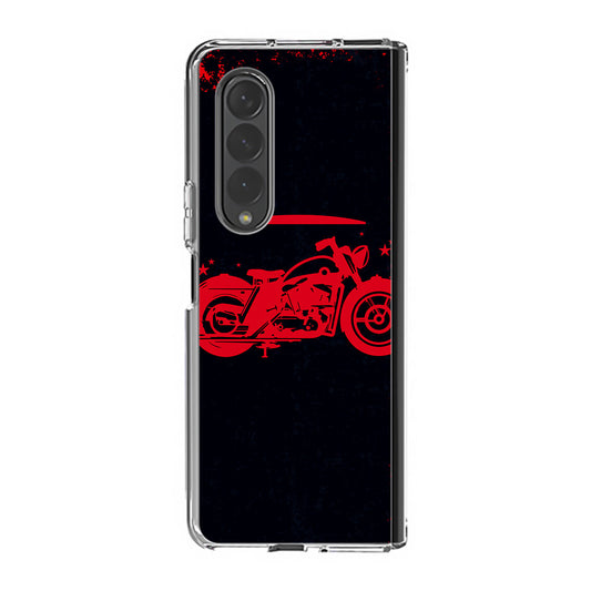 Motorcycle Red Art Samsung Galaxy Z Fold 4 Case