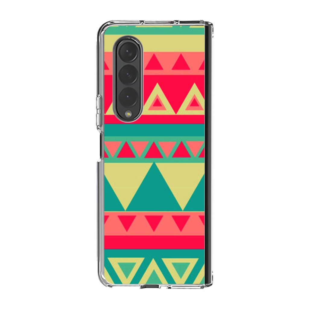 Old Aztec Pattern Samsung Galaxy Z Fold 3 Case