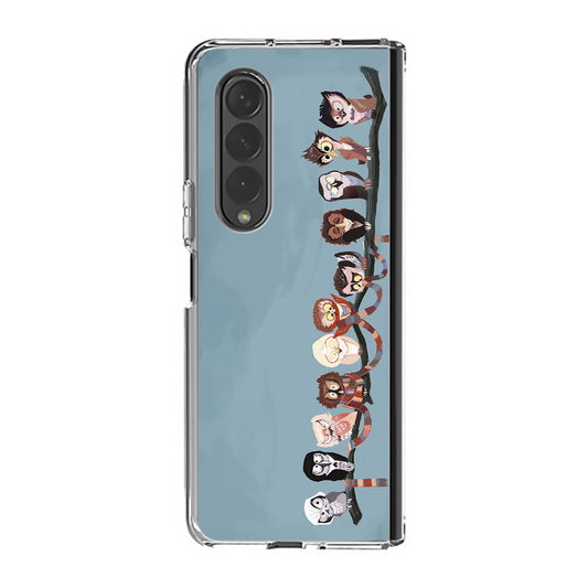 Owls on The Branch Samsung Galaxy Z Fold 3 Case