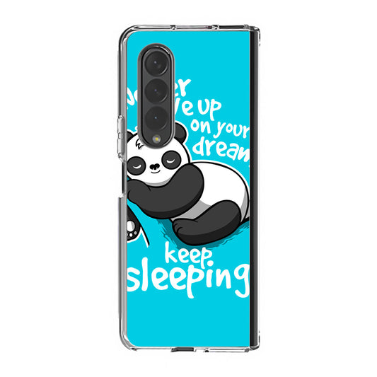 Panda Keep Sleeping Samsung Galaxy Z Fold 3 Case