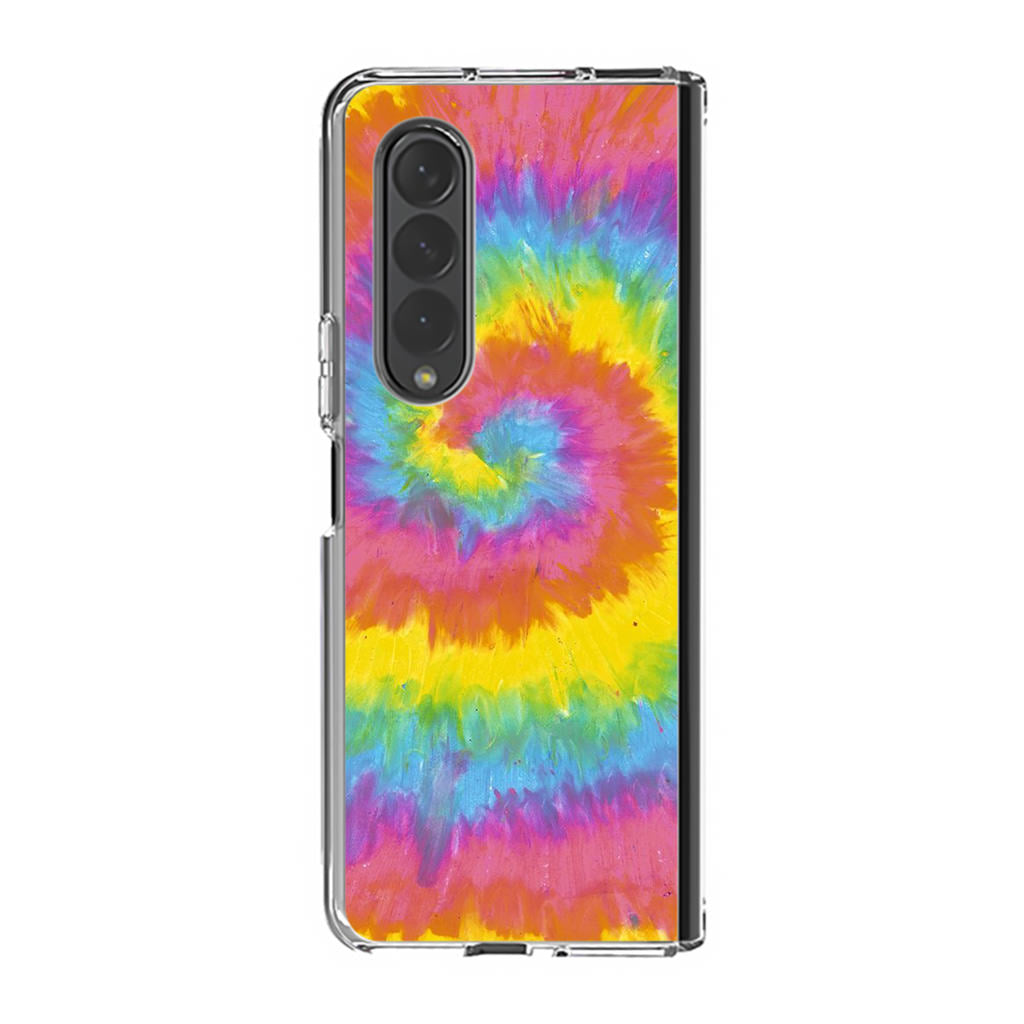 Pastel Rainbow Tie Dye Samsung Galaxy Z Fold 3 Case