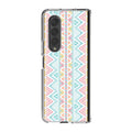 Peach Aztec Pattern Samsung Galaxy Z Fold 3 Case