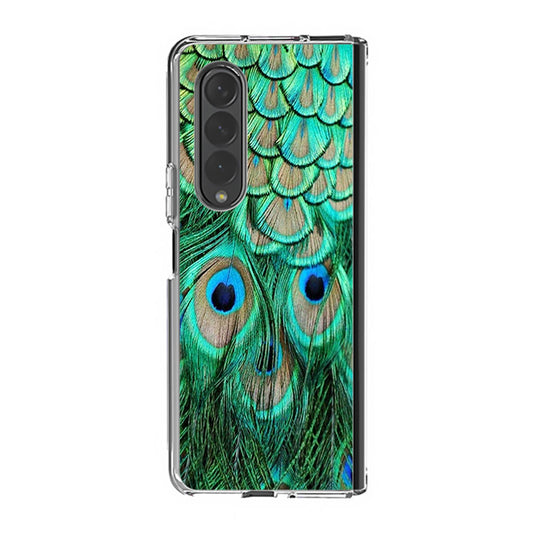 Peacock Feather Samsung Galaxy Z Fold 3 Case