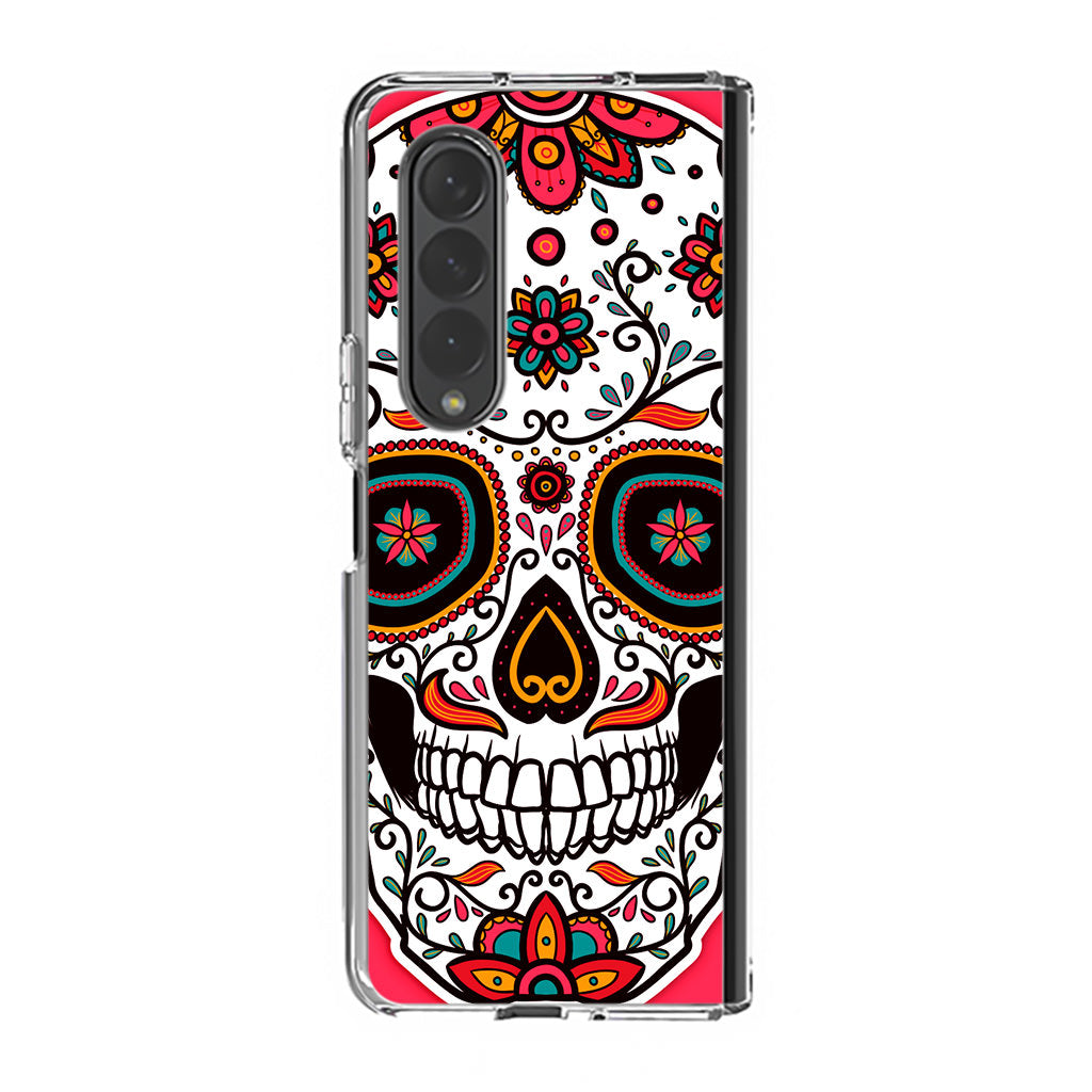 Pink Sugar Skull Samsung Galaxy Z Fold 3 Case