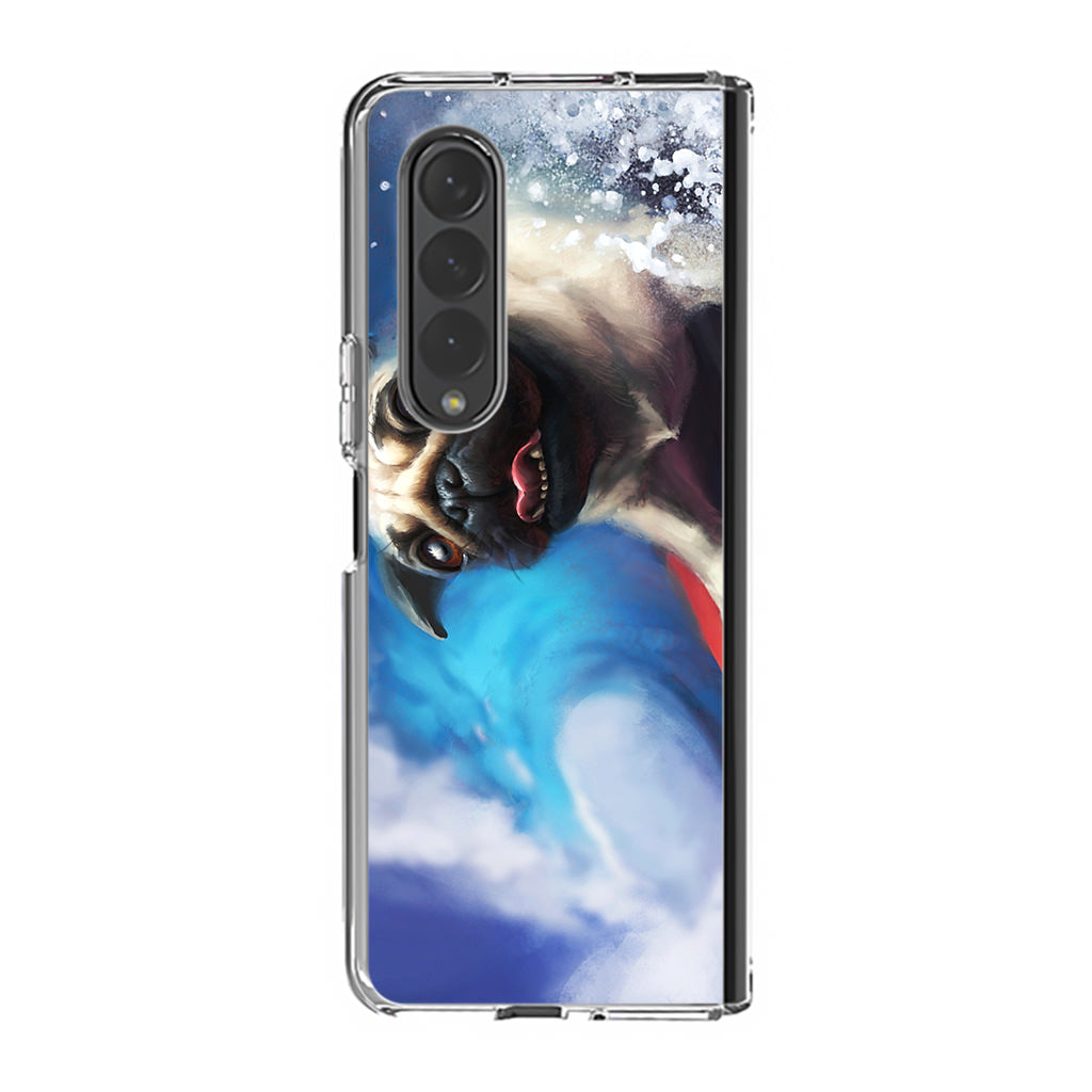 Pug Surfers Samsung Galaxy Z Fold 3 Case