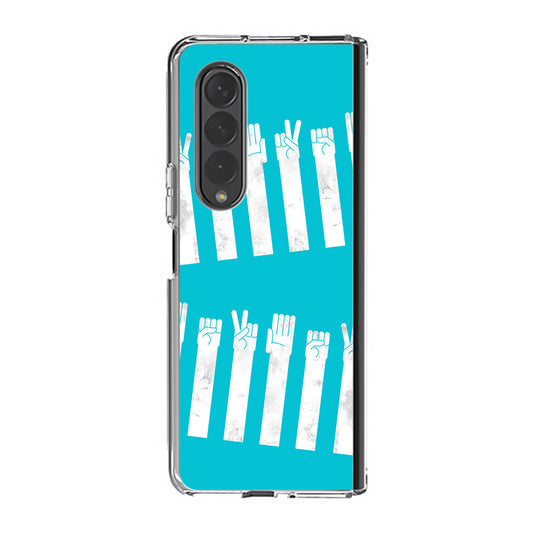 Rock–paper–scissors Zebra Crossing Samsung Galaxy Z Fold 3 Case