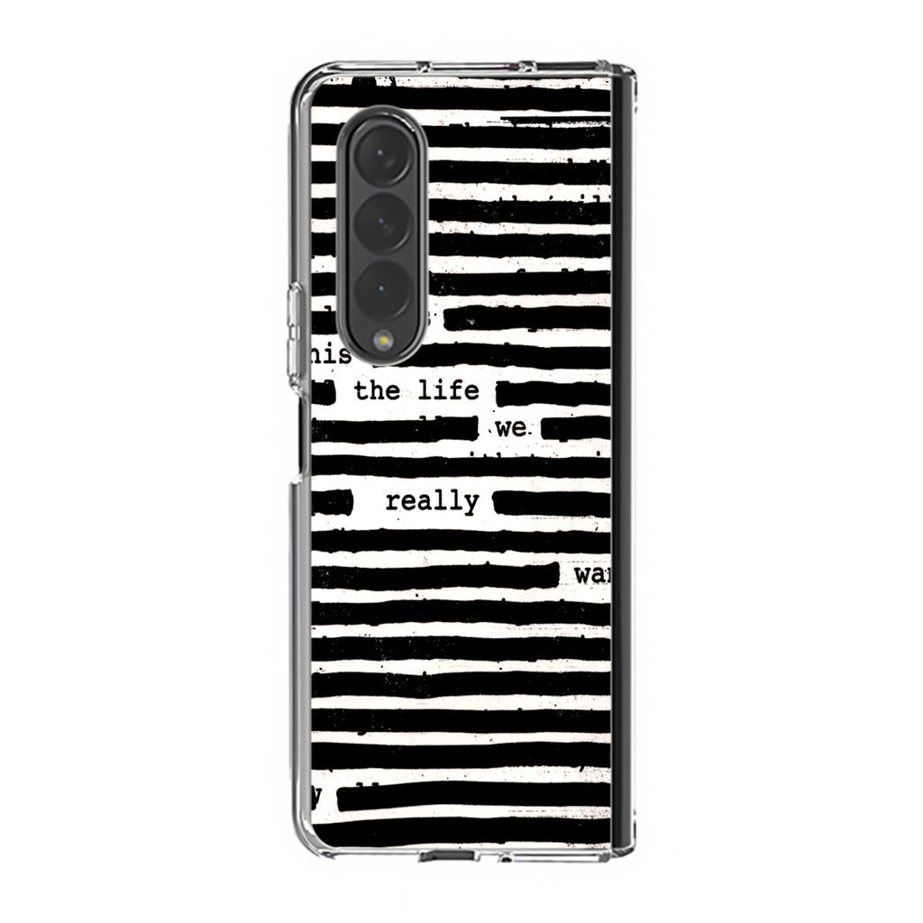 Roger Waters Is This the Life We Really Want Samsung Galaxy Z Fold 4 Case