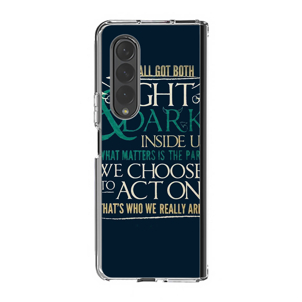 Sirius Black Quotes Samsung Galaxy Z Fold 3 Case