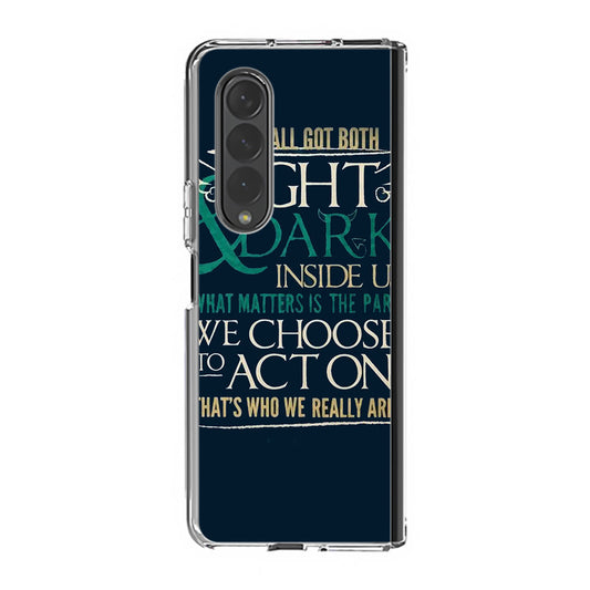 Sirius Black Quotes Samsung Galaxy Z Fold 3 Case