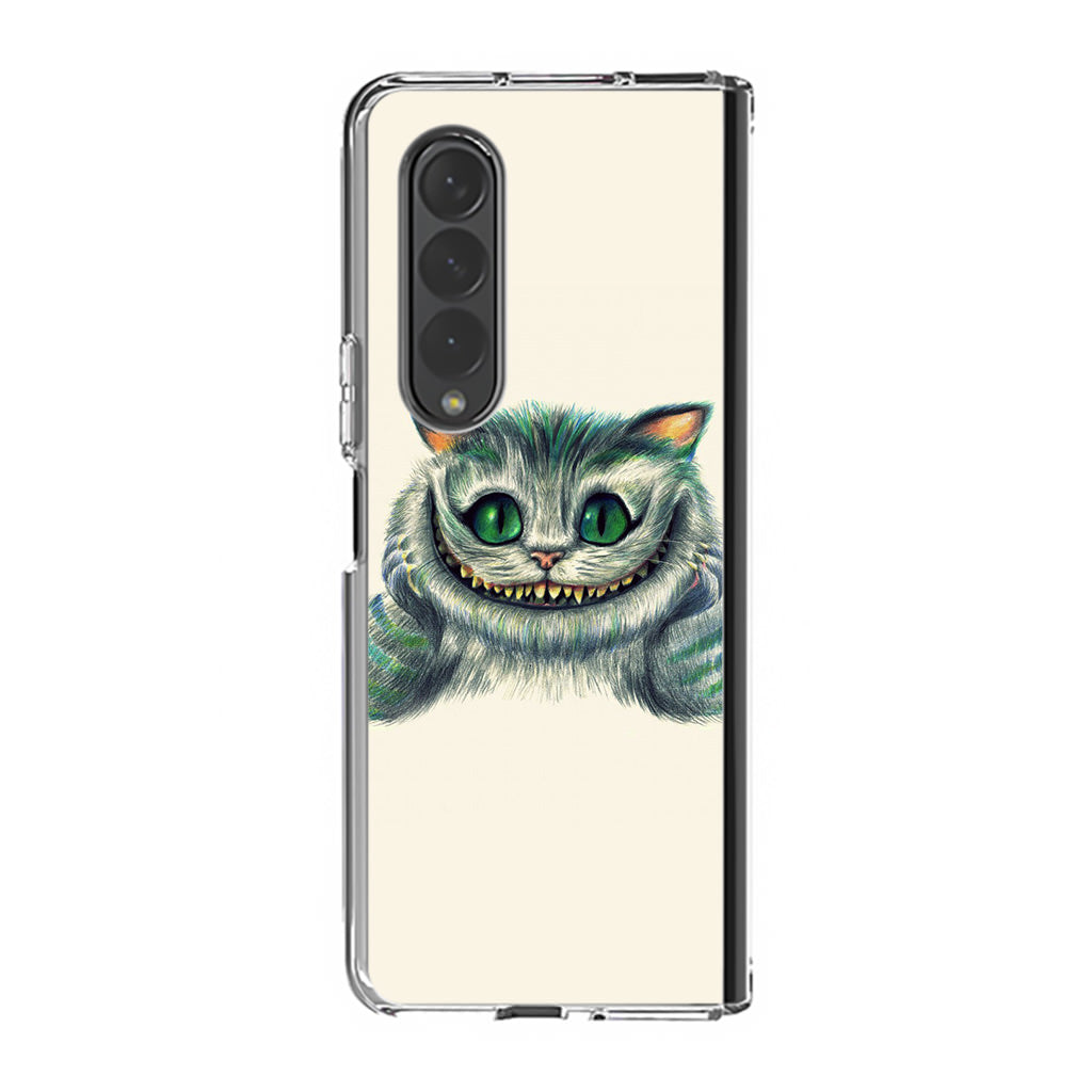 Smile Cat Samsung Galaxy Z Fold 3 Case