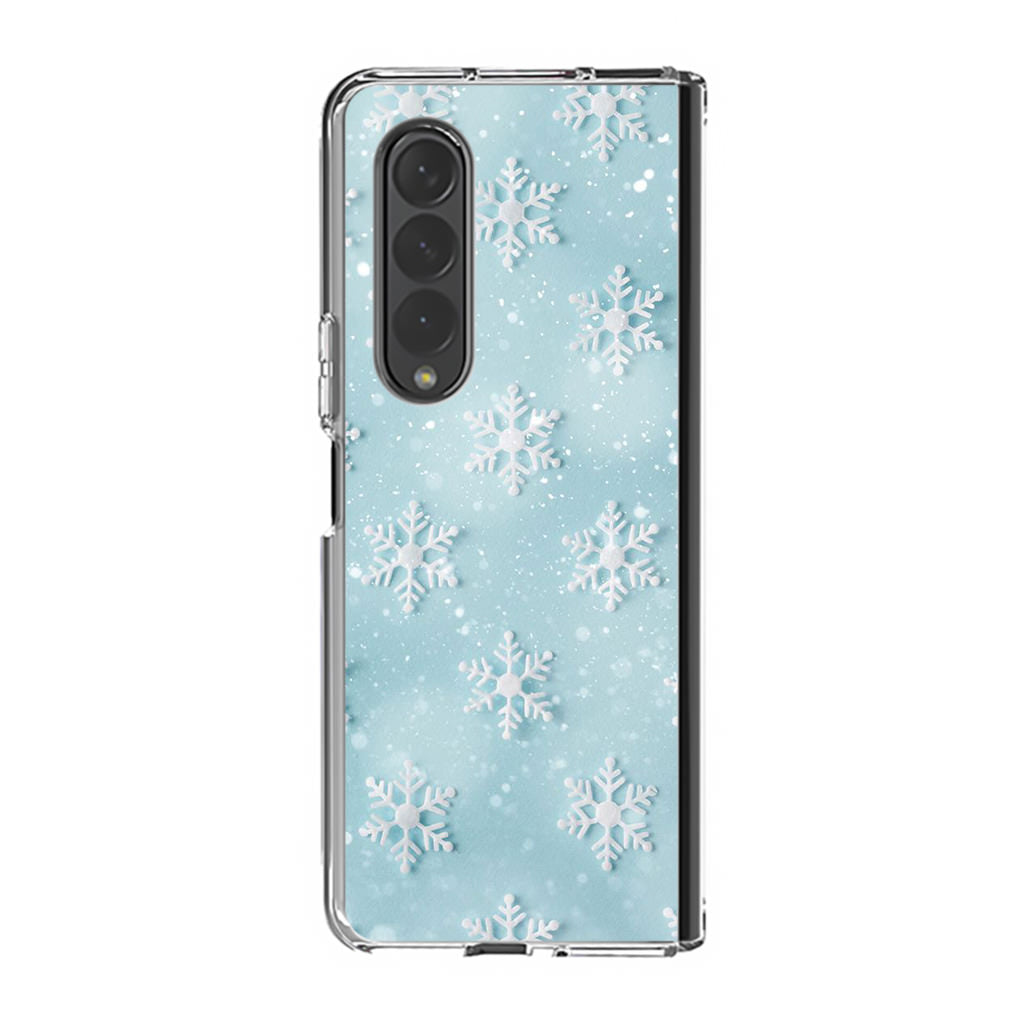 Snowflakes Pattern Samsung Galaxy Z Fold 3 Case