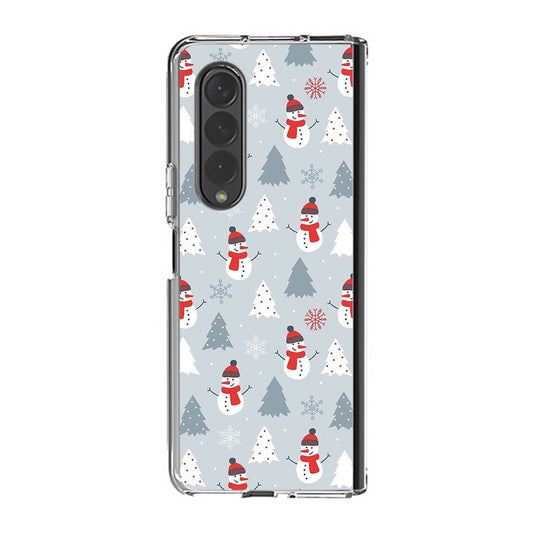 Snowmans Pattern Samsung Galaxy Z Fold 3 Case