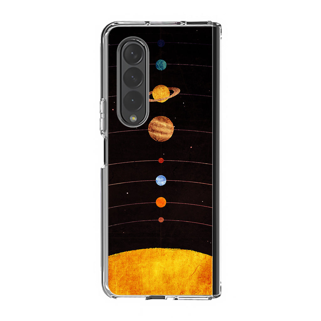 Solar System Samsung Galaxy Z Fold 3 Case