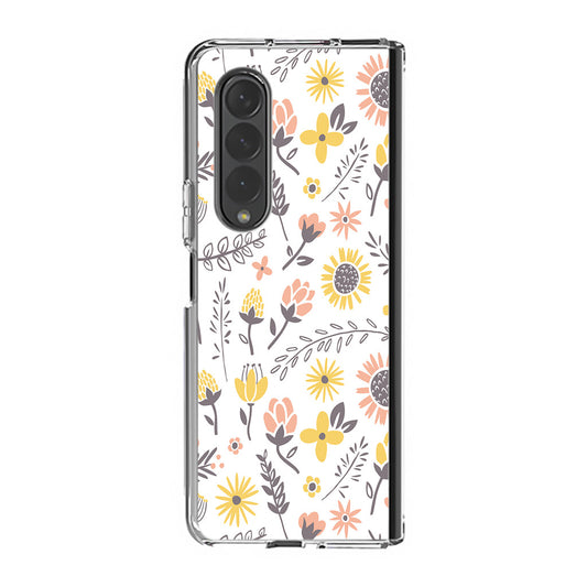 Spring Things Pattern Samsung Galaxy Z Fold 3 Case