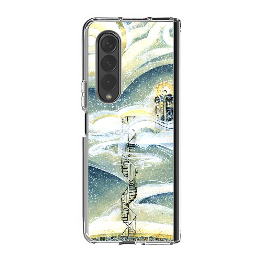 Tardis Cloud Samsung Galaxy Z Fold 4 Case