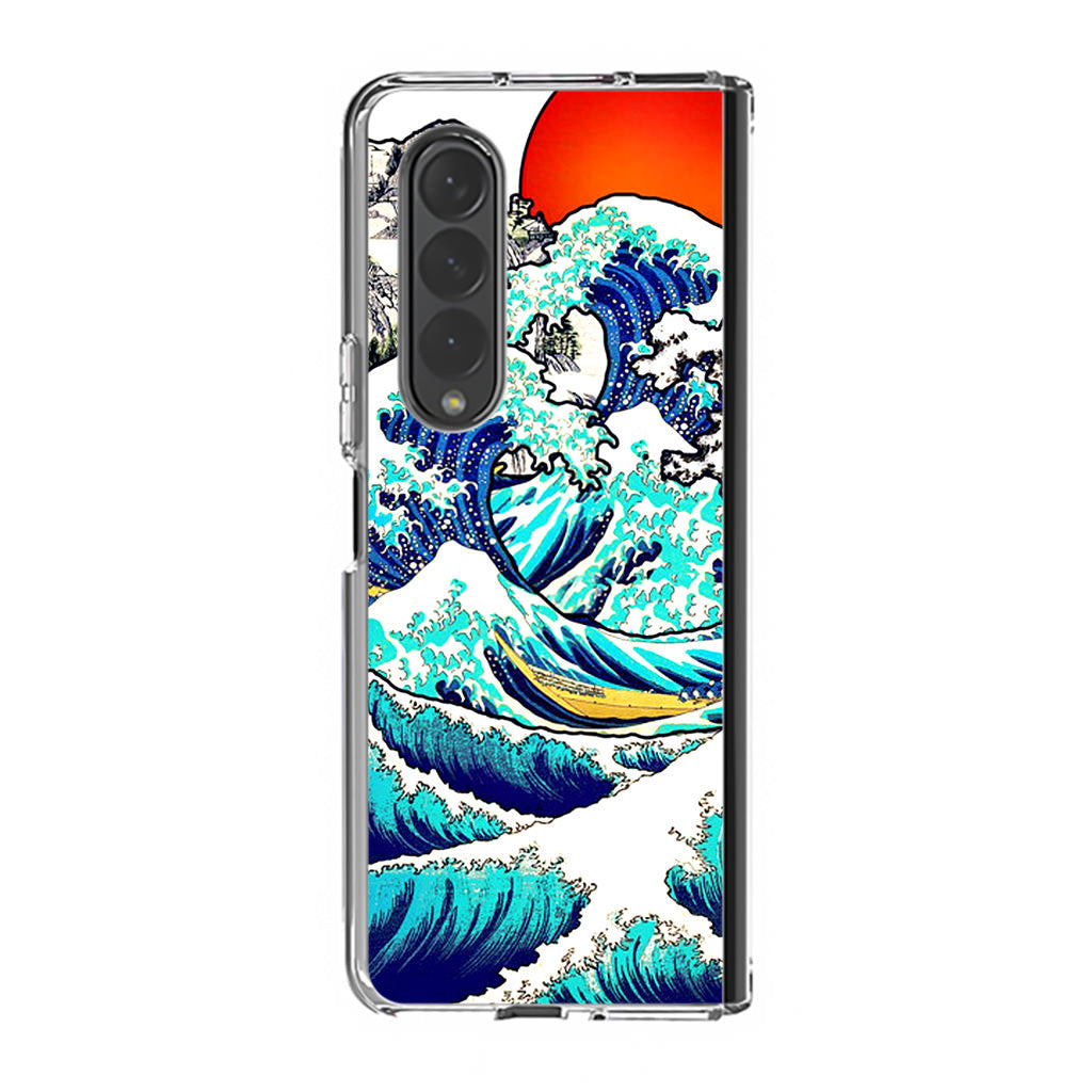 The Great Wave off Kanagawa Samsung Galaxy Z Fold 3 Case