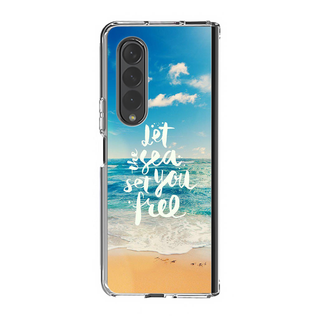 The Sea Set You Free Samsung Galaxy Z Fold 3 Case