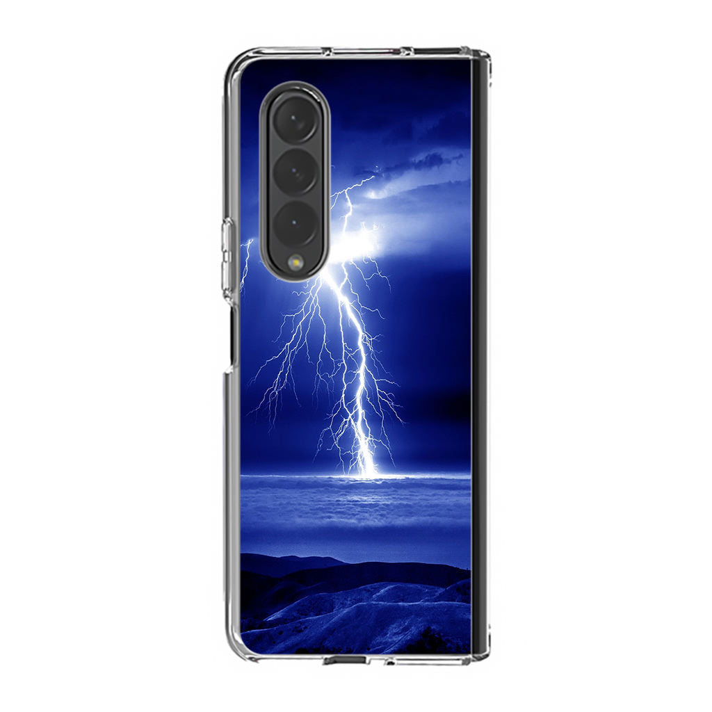 Thunder Over The Sea Samsung Galaxy Z Fold 3 Case