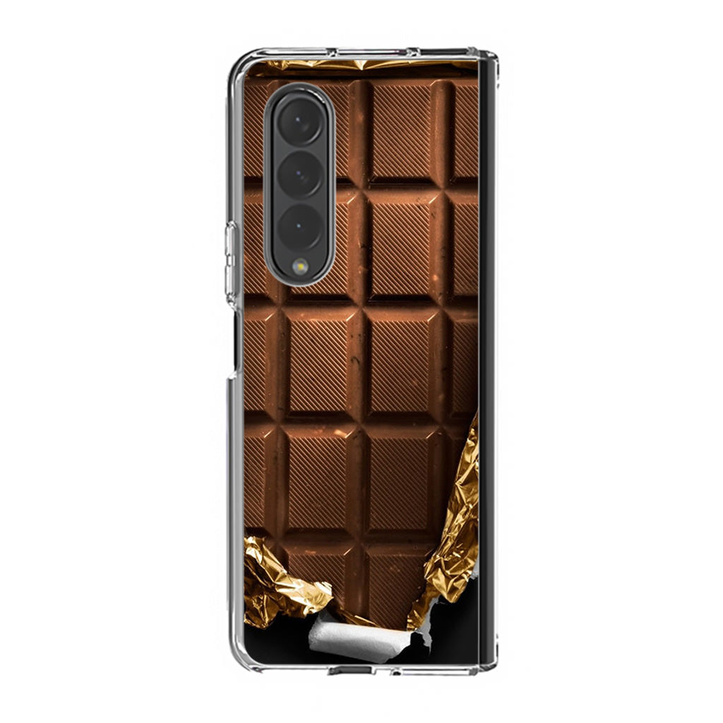 Unwrapped Chocolate Bar Samsung Galaxy Z Fold 3 Case