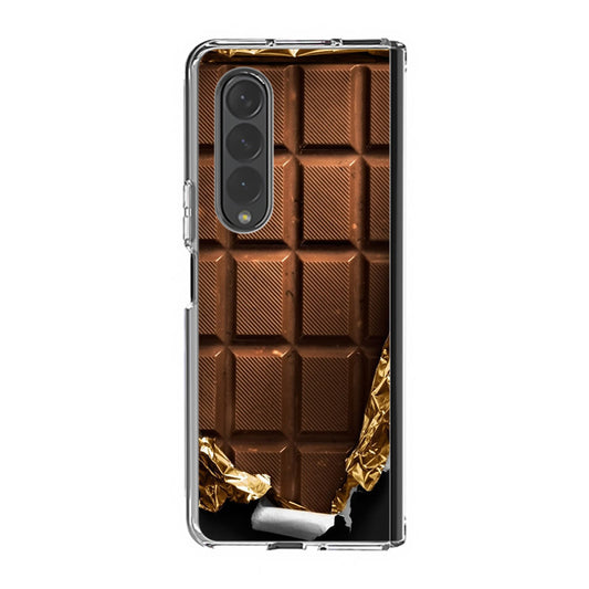 Unwrapped Chocolate Bar Samsung Galaxy Z Fold 3 Case