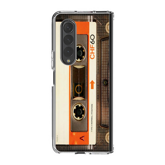 Vintage Audio Cassette Samsung Galaxy Z Fold 3 Case