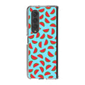 Watermelon Fruit Pattern Blue Samsung Galaxy Z Fold 3 Case