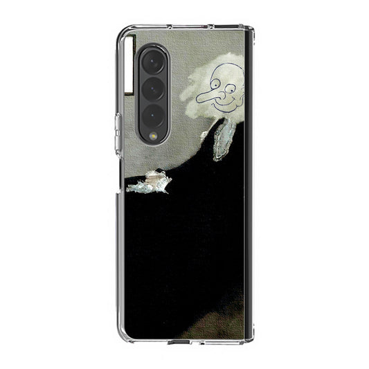 Whistler's Mother by Mr. Bean Samsung Galaxy Z Fold 3 Case