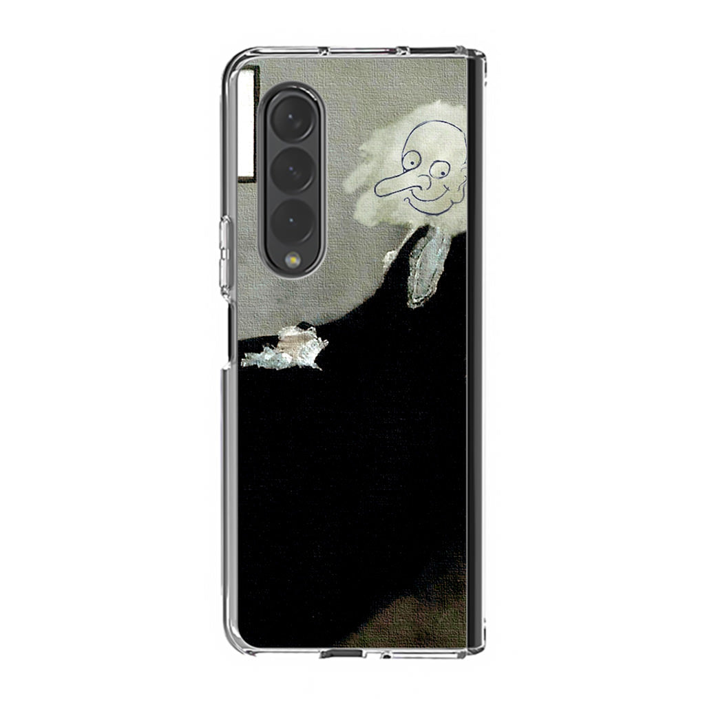 Whistler's Mother by Mr. Bean Samsung Galaxy Z Fold 4 Case