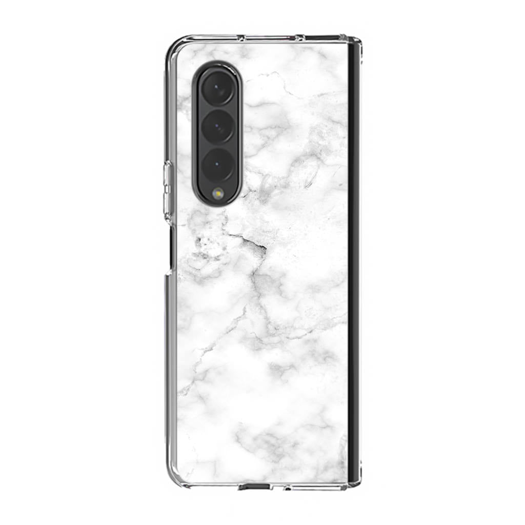 White Marble Samsung Galaxy Z Fold 3 Case