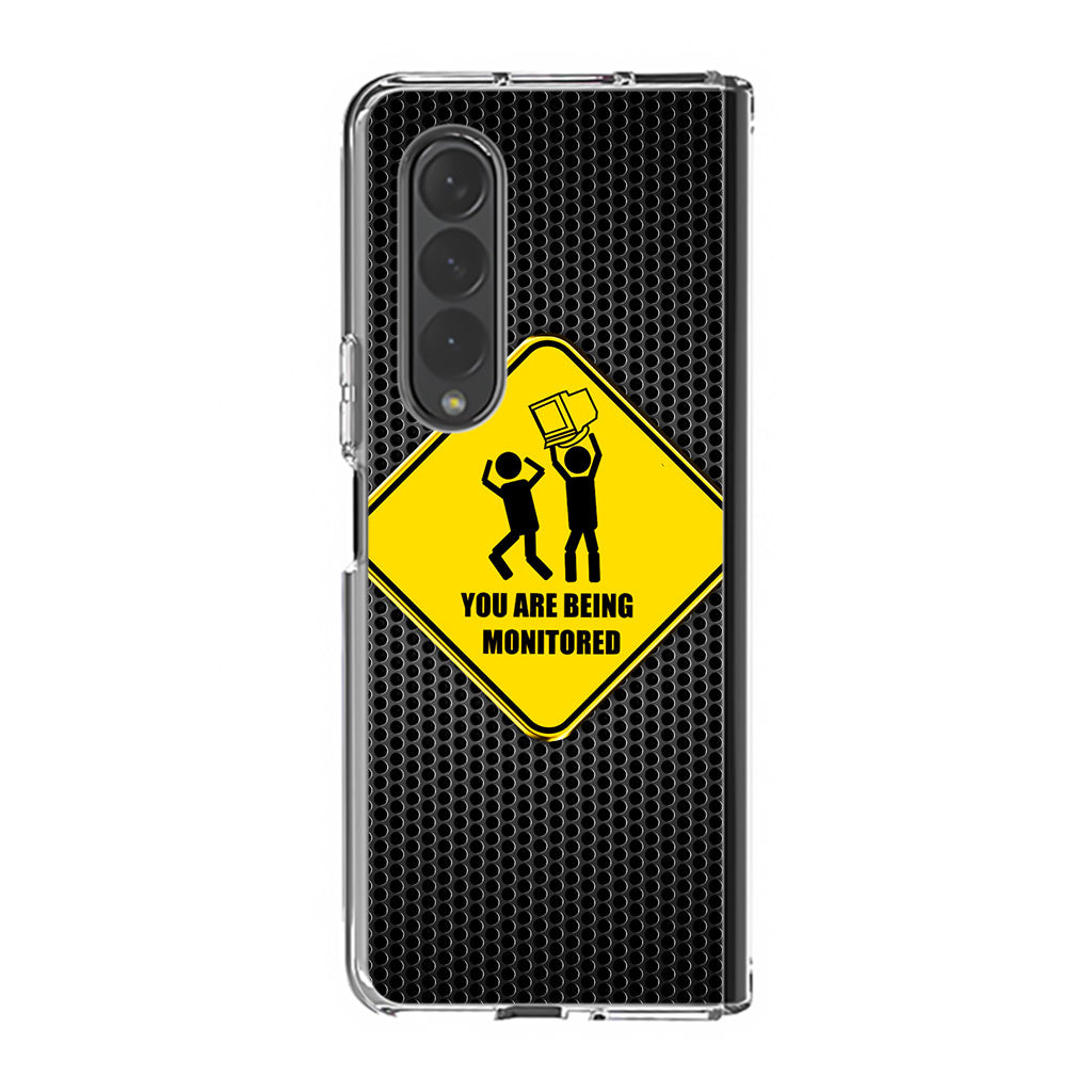 You Are Being Monitored Samsung Galaxy Z Fold 3 Case