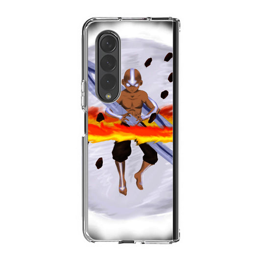 Avatar Aang Controls Four Elements Samsung Galaxy Z Fold 3 Case