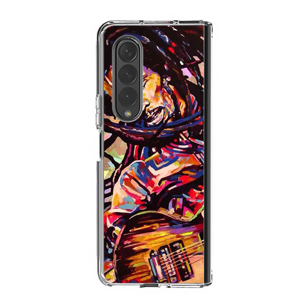 Bob Marley Art Samsung Galaxy Z Fold 3 Case