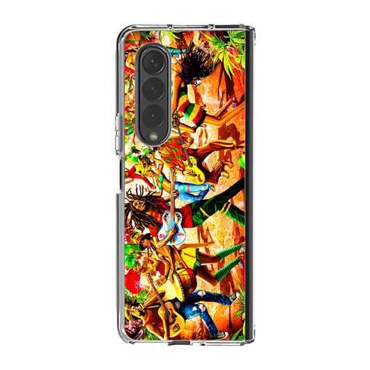 Bob Marley Reggae Samsung Galaxy Z Fold 3 Case