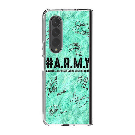 BTS Army Signature Samsung Galaxy Z Fold 3 Case