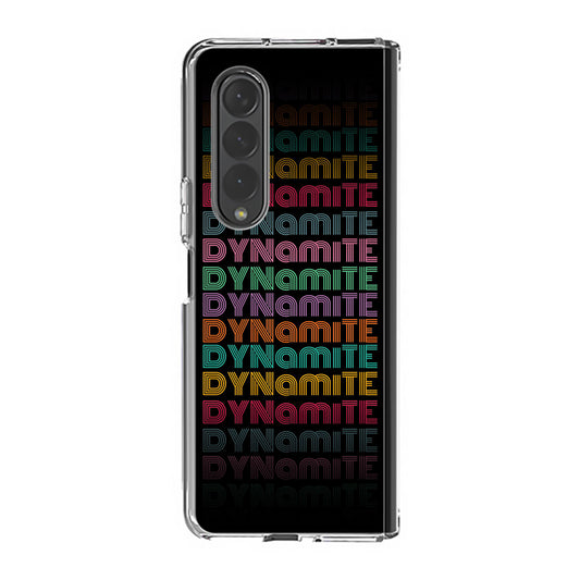 BTS Dynamite Samsung Galaxy Z Fold 3 Case