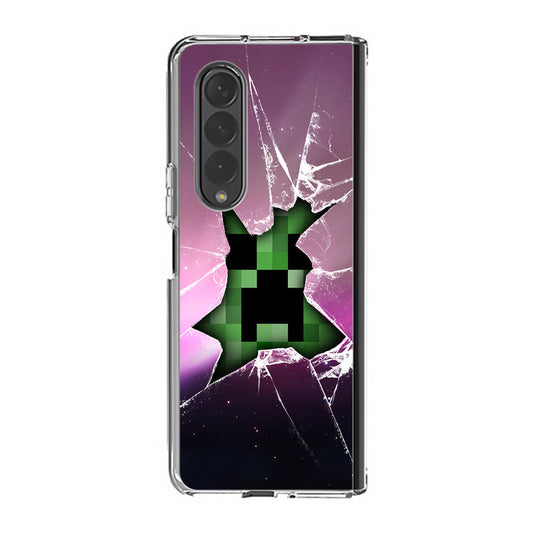 Creeper Glass Broken Violet Samsung Galaxy Z Fold 3 Case