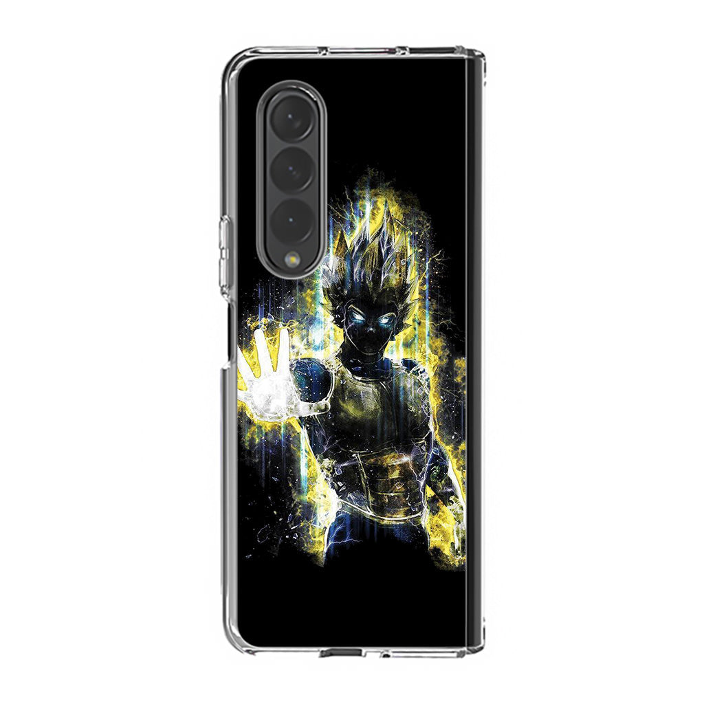 Dragon Ball Z Vegeta Bad Saiyan Prince Samsung Galaxy Z Fold 3 Case
