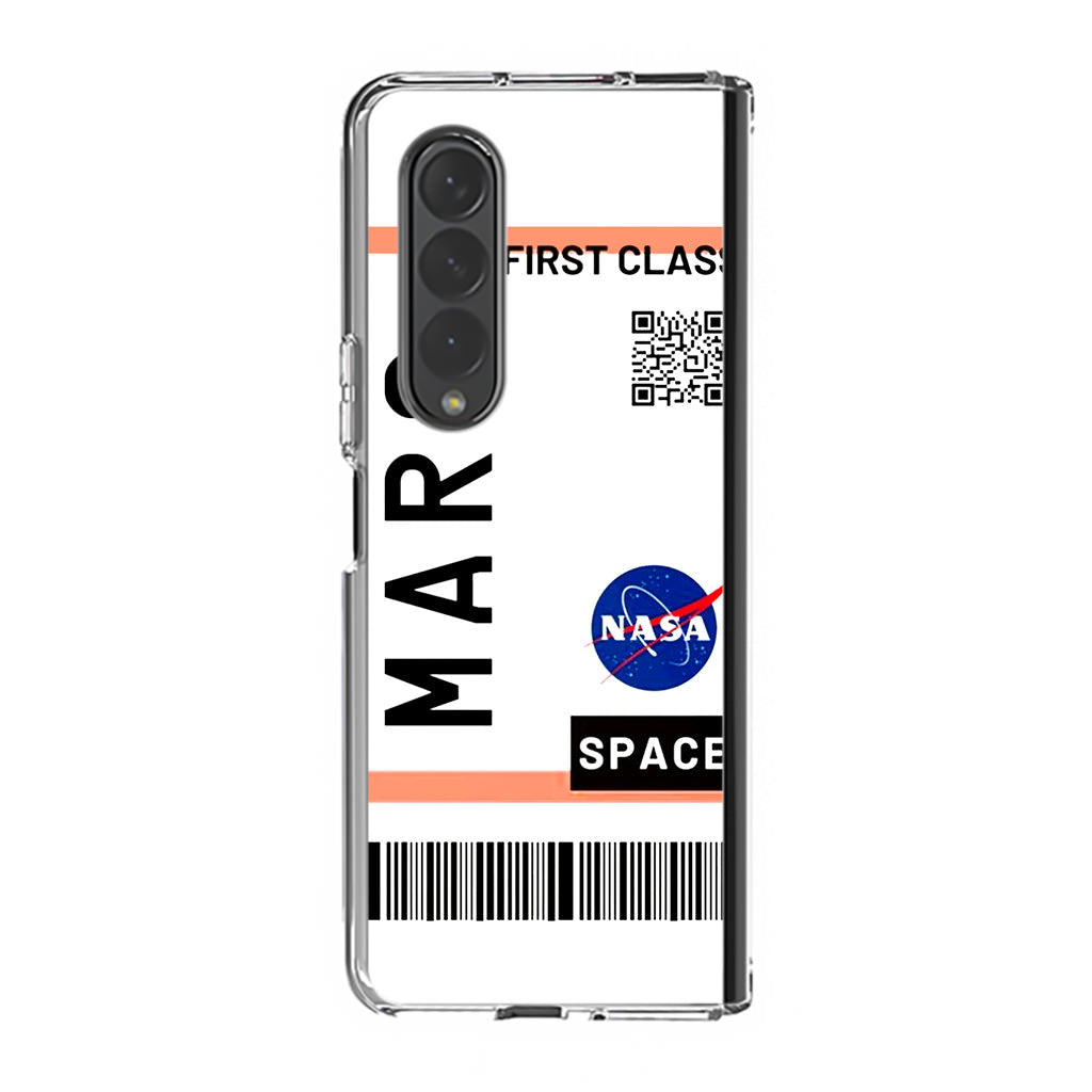 First Class Ticket To Mars Samsung Galaxy Z Fold 3 Case