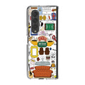 Friends TV Show Central Perk Sticker Samsung Galaxy Z Fold 3 Case