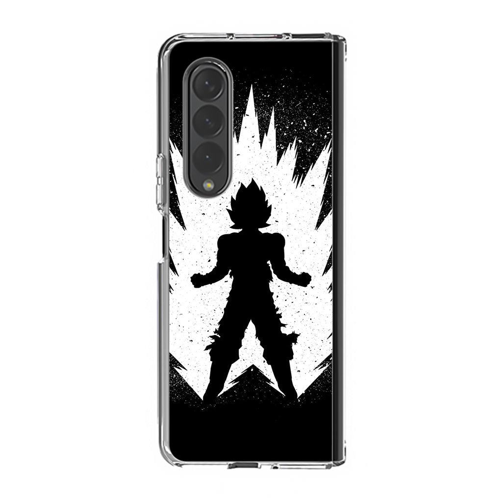 Goku Super Saiyan Black White Samsung Galaxy Z Fold 3 Case