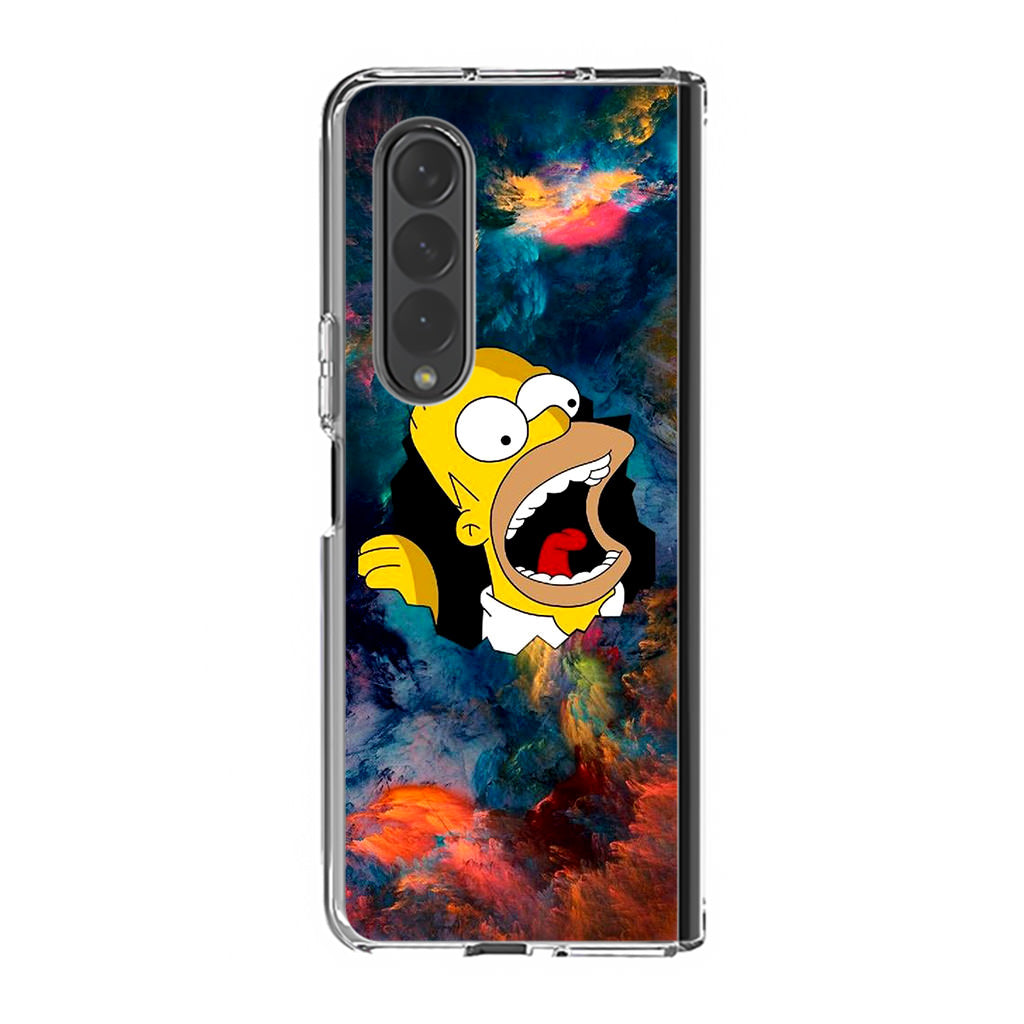 Homer Behind The Black Hole Samsung Galaxy Z Fold 3 Case